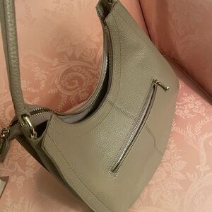 NWOT Segolene En Cuir Women's shoulder bag, taupe